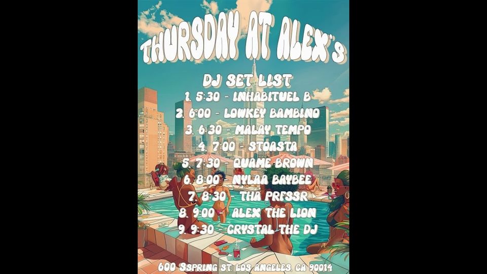 Thursday Class at Alex's